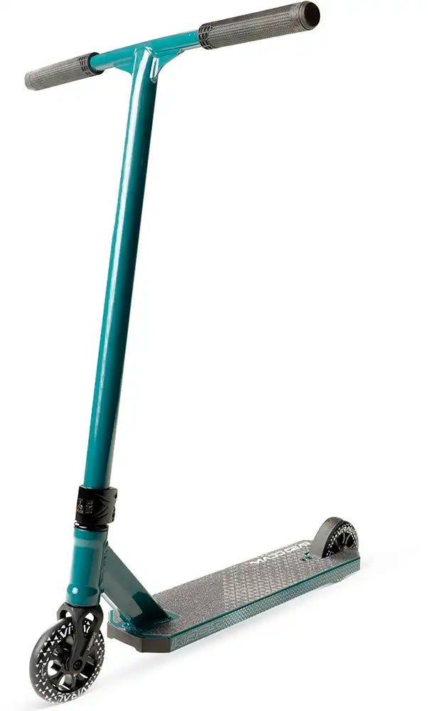 MGP Viral Kaos denim scooter with sleek design and handlebars, ready for riding.