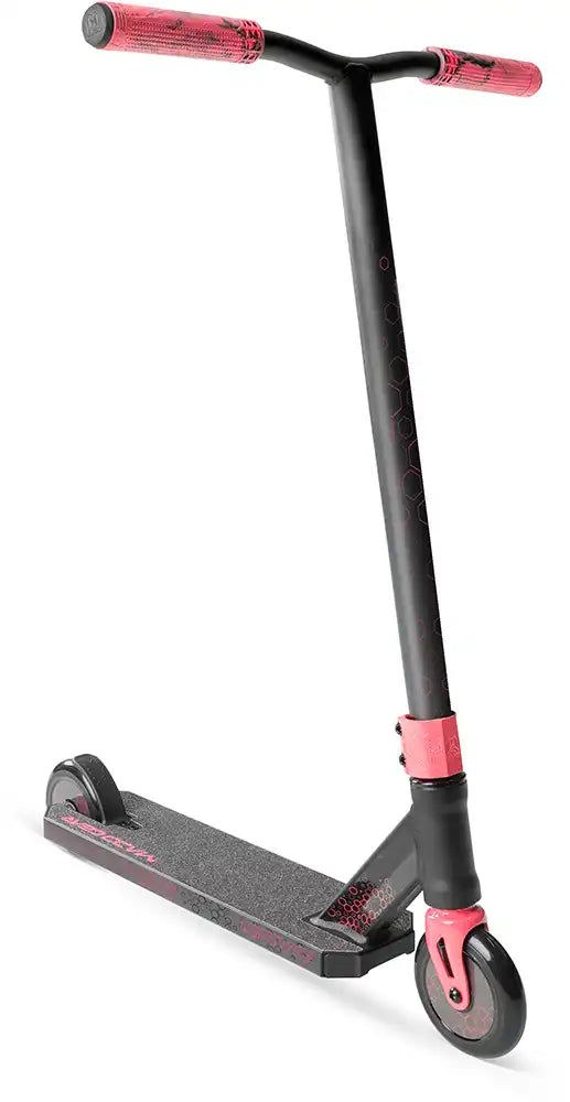 MGP Viral Rave scooter in melon color, featuring a sleek design and sturdy deck ideal for riding and tricks.