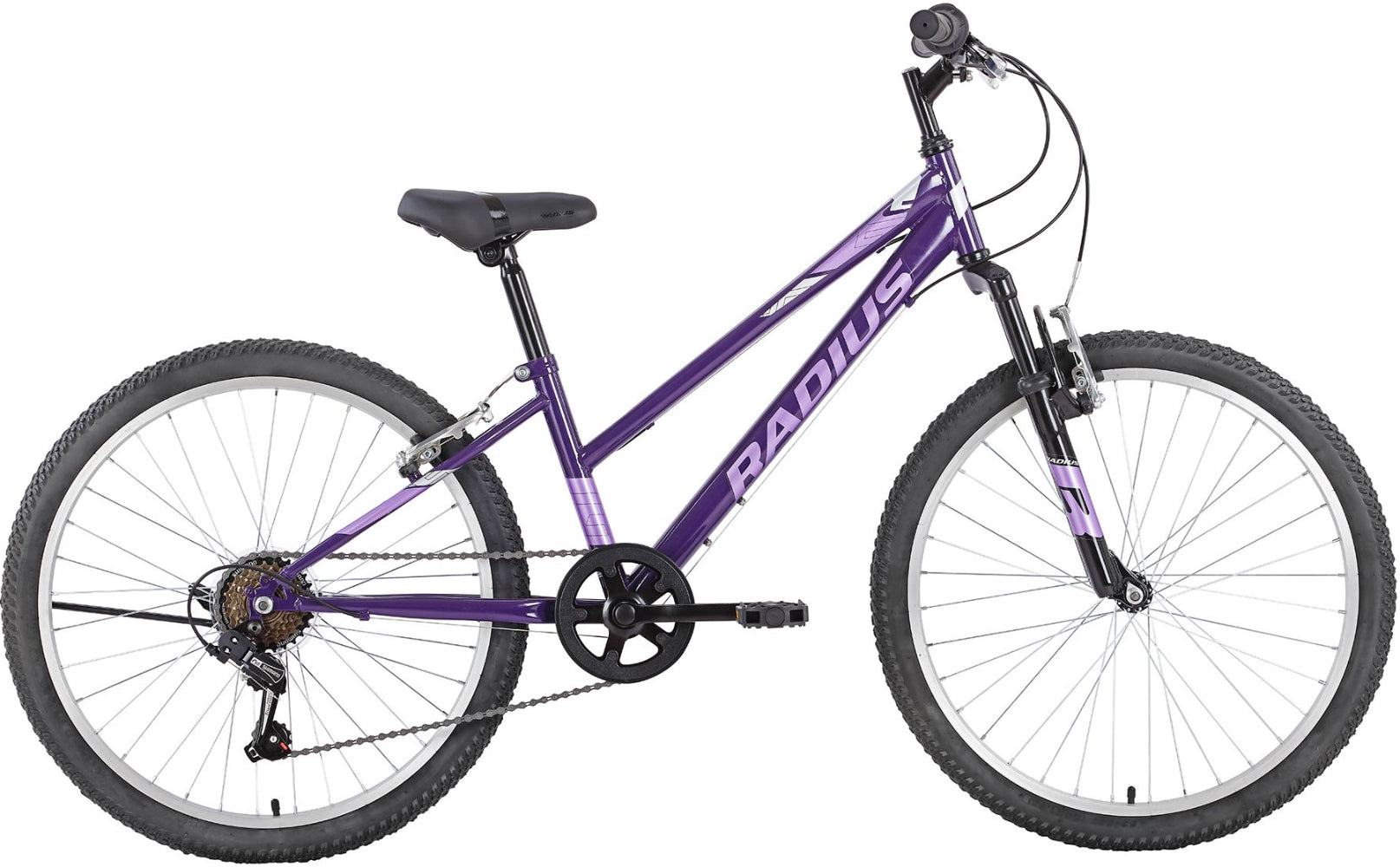 Kids' 2025 Radius Lynx bike with colorful frame and training wheels, designed for young riders.