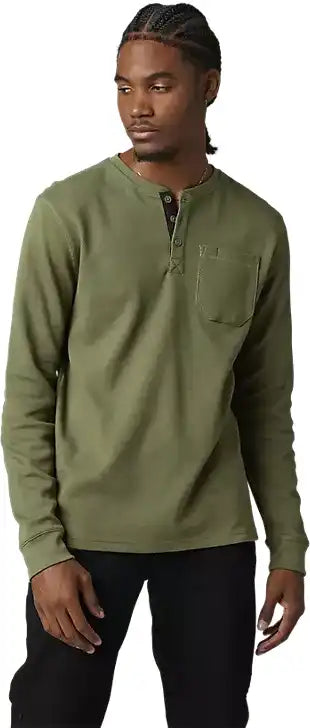 Fox Grunt Work Henley LS Mens T-Shirt - ABC Bikes