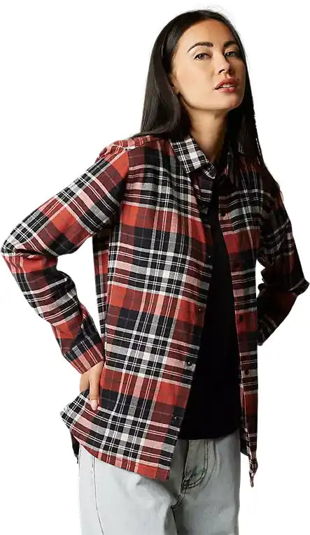 Fox Foxlover Stretch Flannel Womens Shirt - ABC Bikes