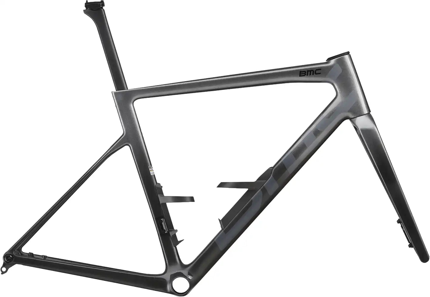 BMC 2027 Teammachine SLR 01 road bike frameset in sleek design, featuring lightweight carbon construction and aerodynamic tubing.