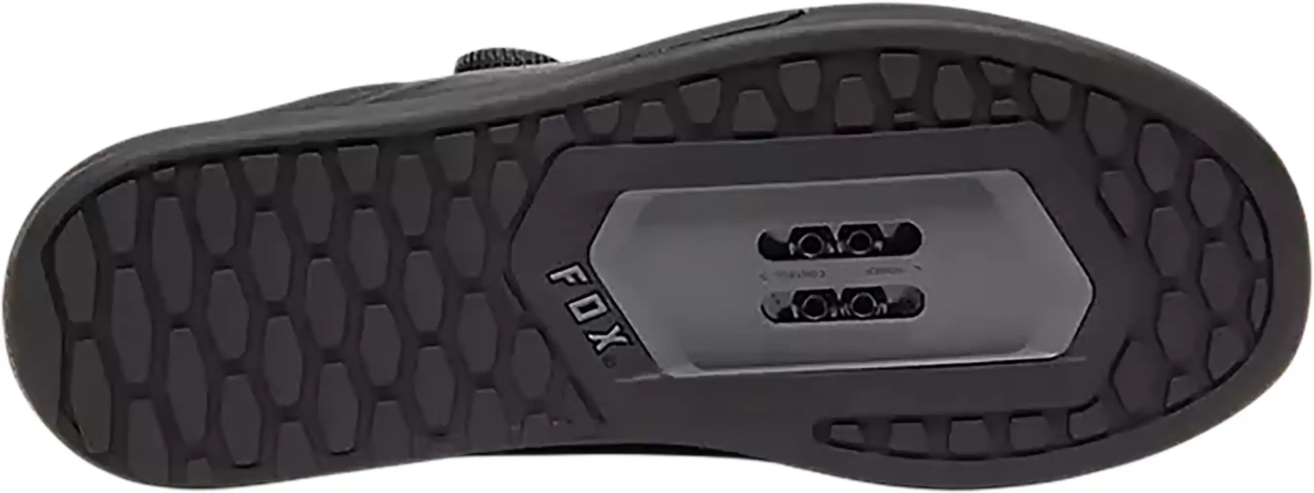 Fox Union BOA men's MTB shoes shown in black with white accents, featuring durable design and secure BOA dial closure.