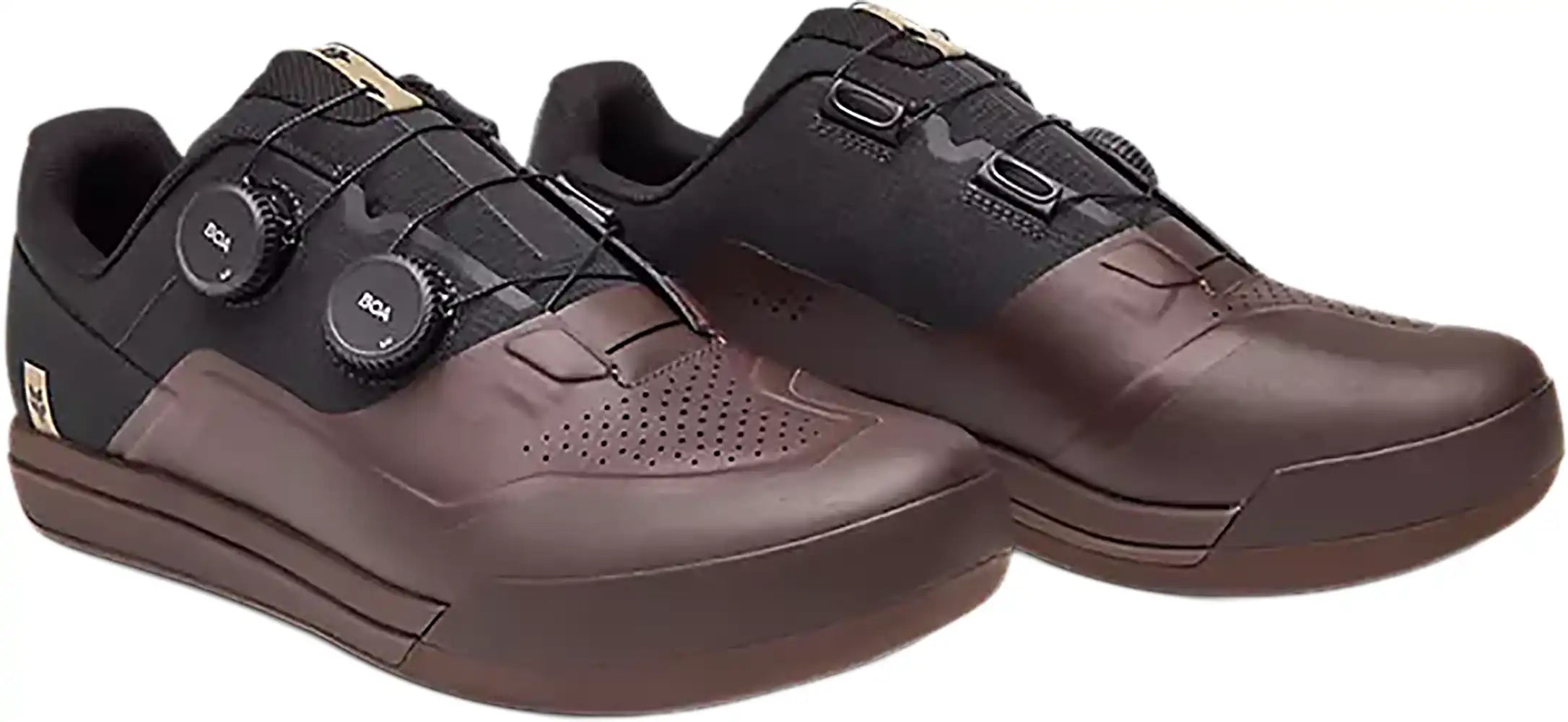Fox Union BOA men's MTB shoes with black design, featuring laces and durable sole for mountain biking performance.