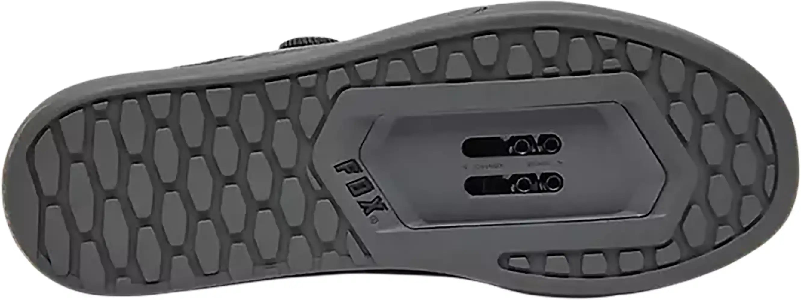 Fox Union BOA men's MTB shoes with black and red design, featuring durable uppers and secure BOA closure system.