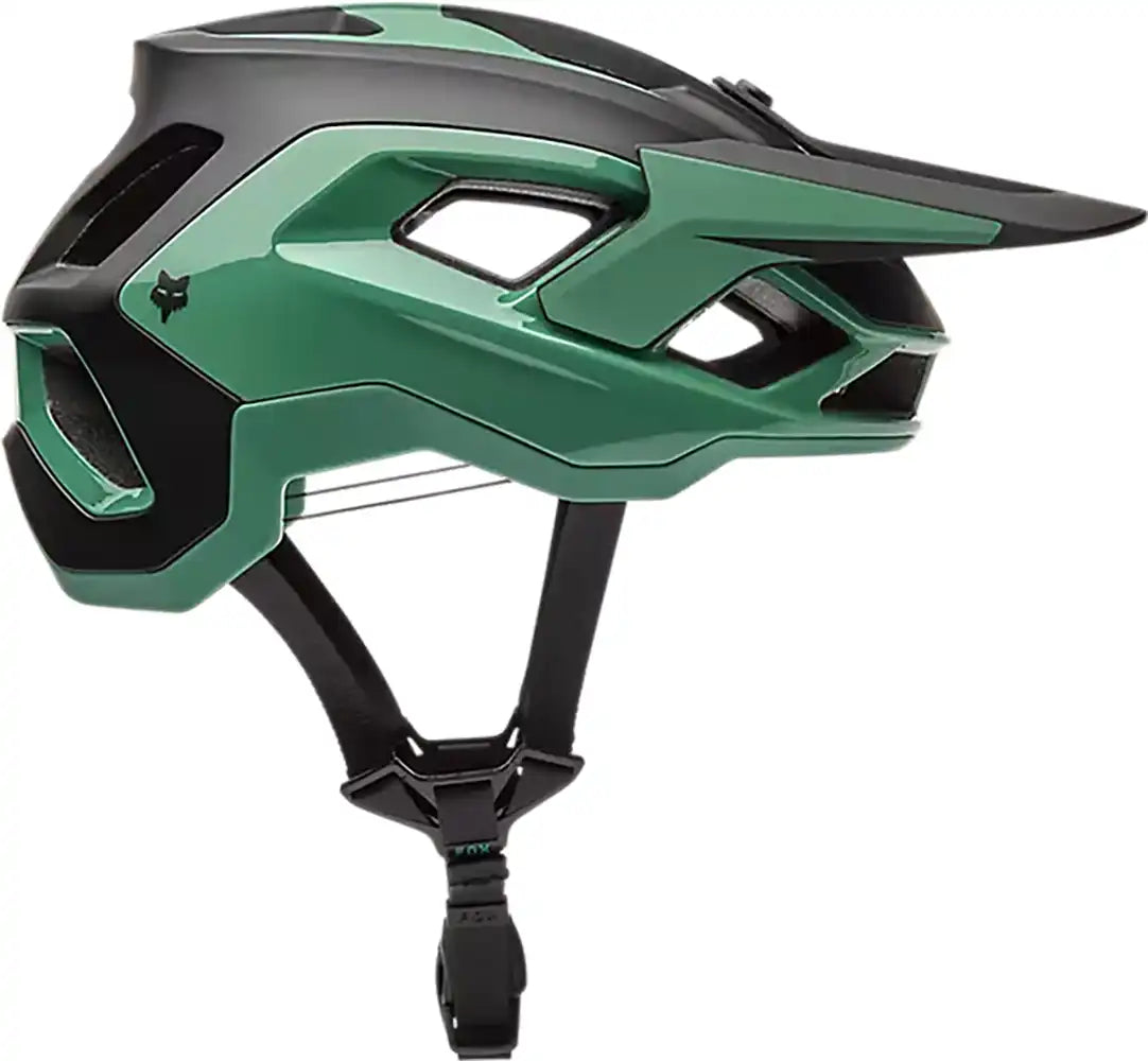 Fox Speedframe Pro DEFY MIPS MTB helmet with adjustable straps, vents, and bold design for mountain biking safety and performance.