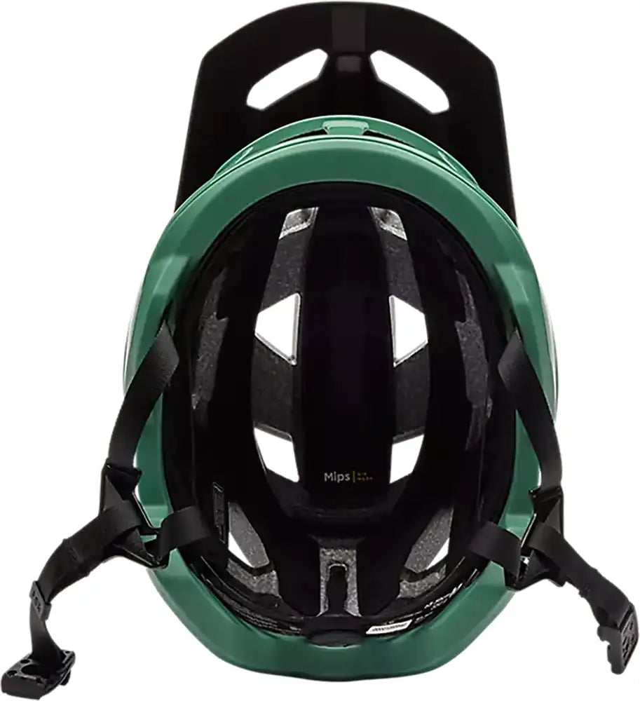 Fox Speedframe Pro DEFY MIPS MTB helmet with adjustable straps and ventilation, designed for mountain biking safety.