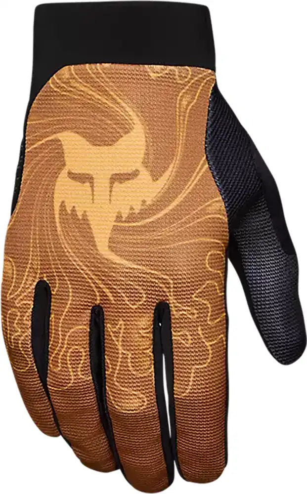 Fox Ranger FREQUENCY men's MTB gloves, lightweight cycling gloves with padded palms and breathable fabric, designed for mountain biking.