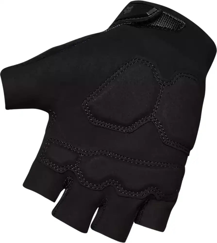 Fox Ranger Gel Short Mens Gloves, lightweight cycling gloves with gel padding, black, designed for comfort and grip.