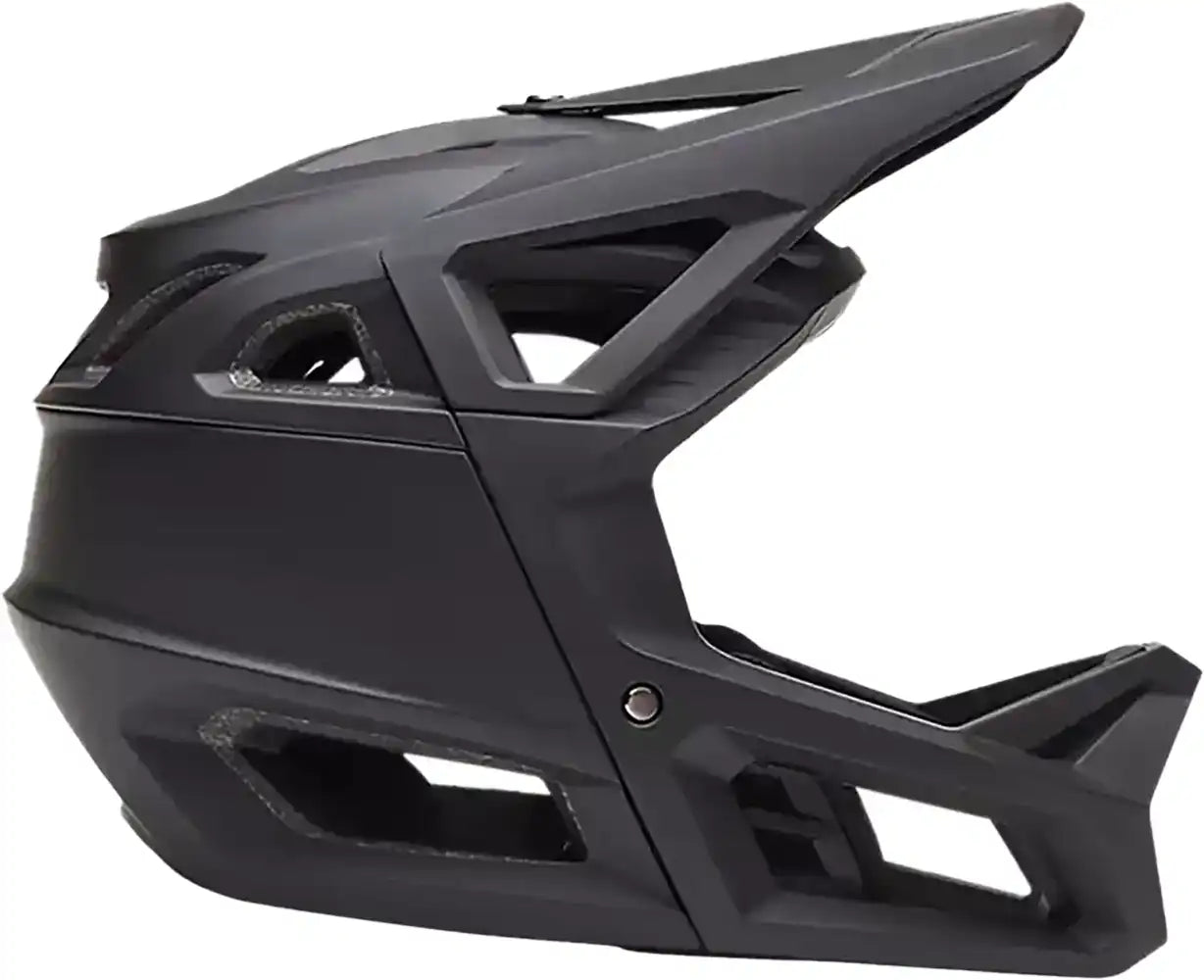 Fox Proframe MIPS Youth full face helmet with adjustable straps, bright colors, and ventilation for mountain biking safety.