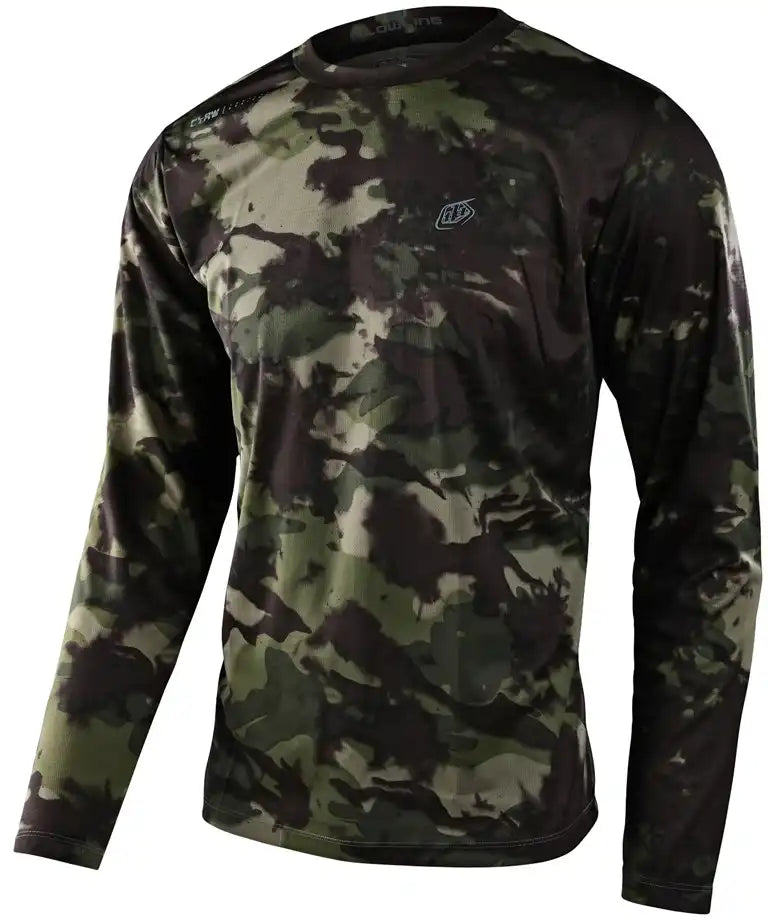 Troy Lee Designs Flowline Covert LS Mens MTB Jersey - ABC Bikes