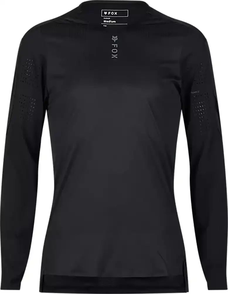 Fox Flexair Pro LS men's MTB jersey, lightweight cycling jersey with breathable fabric and long sleeves for mountain biking.