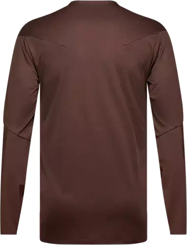 Fox Flexair Pro LS men's MTB jersey in lightweight, breathable fabric with long sleeves and vibrant Fox branding.
