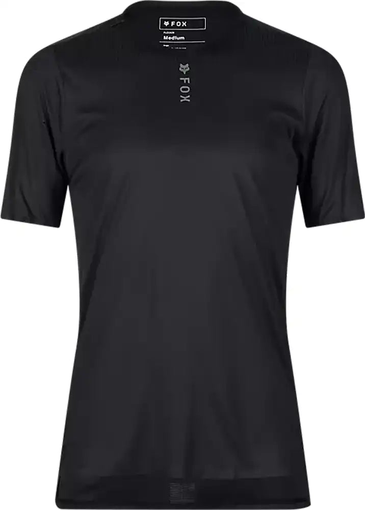 Fox Flexair Pro SS men's MTB jersey showing lightweight, breathable fabric with short sleeves and Fox branding.