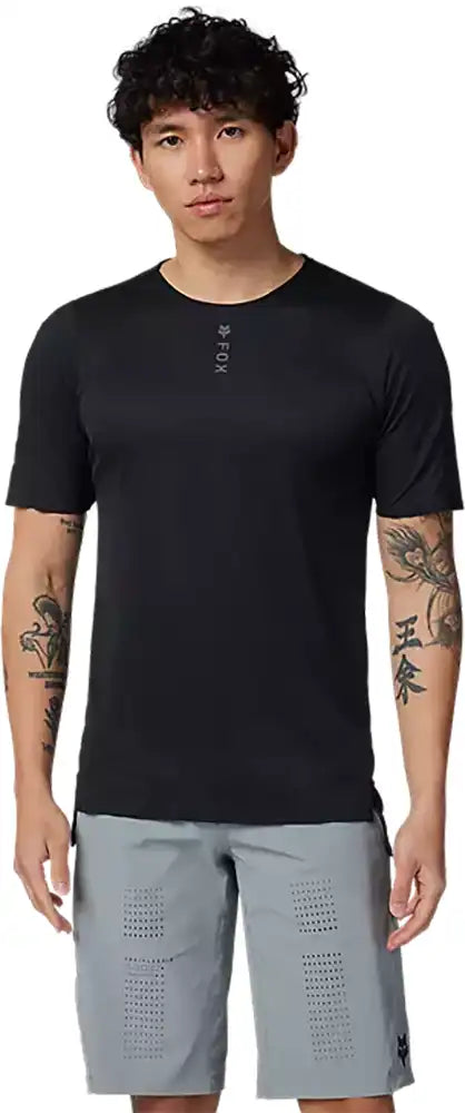 Fox Flexair Pro SS men's MTB jersey, lightweight breathable cycling clothing with short sleeves and Fox branding.