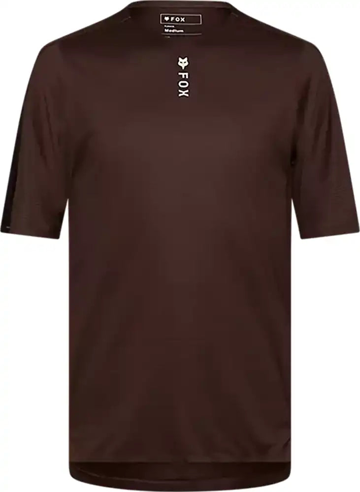 Fox Flexair Pro SS men's MTB jersey, lightweight and breathable cycling clothing with short sleeves and vibrant design.