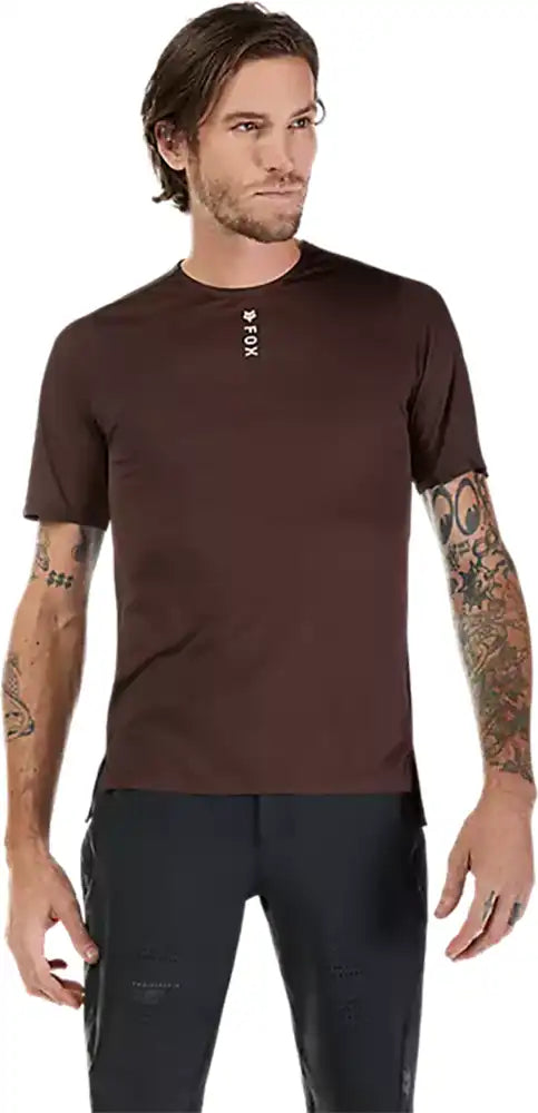 Fox Flexair Pro SS men's MTB jersey featuring lightweight, breathable fabric and vibrant design for mountain biking.