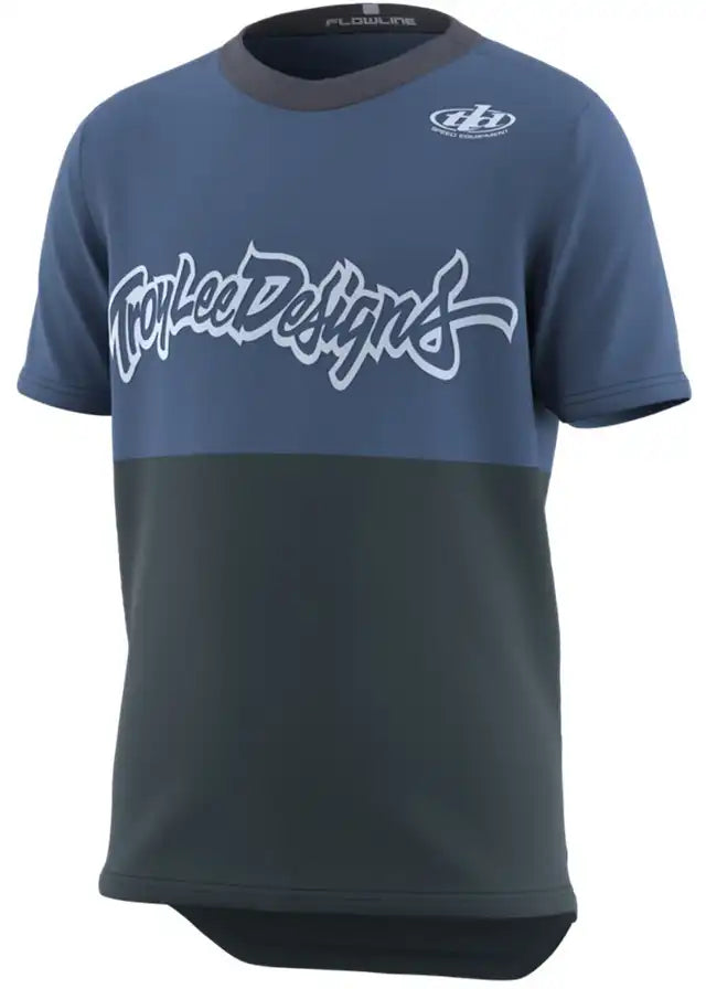 Troy Lee Designs Flowline Scripter SS Youth MTB Jersey - ABC Bikes