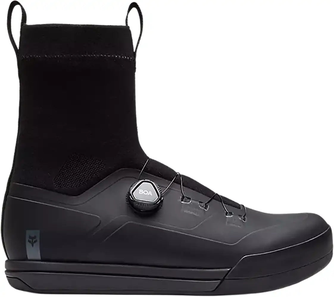 Fox Union All Weather men's MTB shoes with durable design, black and gray color, featuring rugged soles for mountain biking.