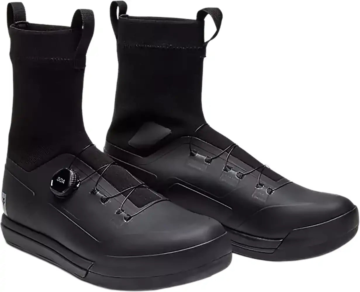 Fox Union All Weather men's MTB shoes showing durable black cycling shoes with rugged sole and secure fastening system.