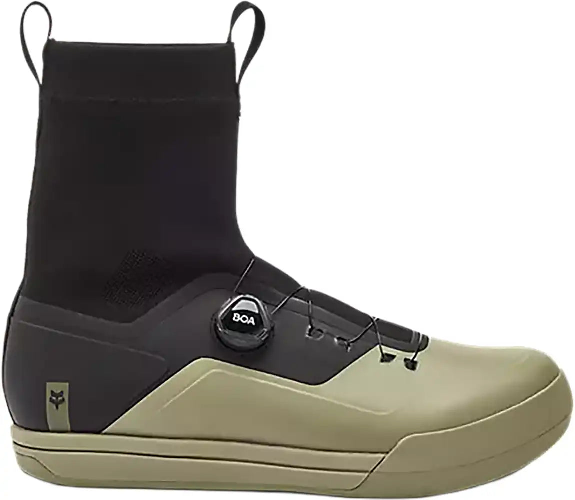 Fox Union All Weather men's MTB shoes shown in black with rugged soles and secure lacing for mountain biking performance.