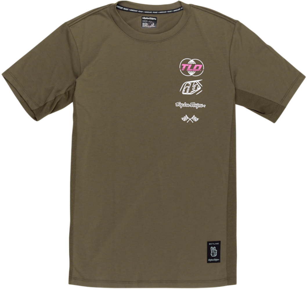 Troy Lee Designs Skyline WORLDWIDE SS Mens MTB Jersey - ABC Bikes