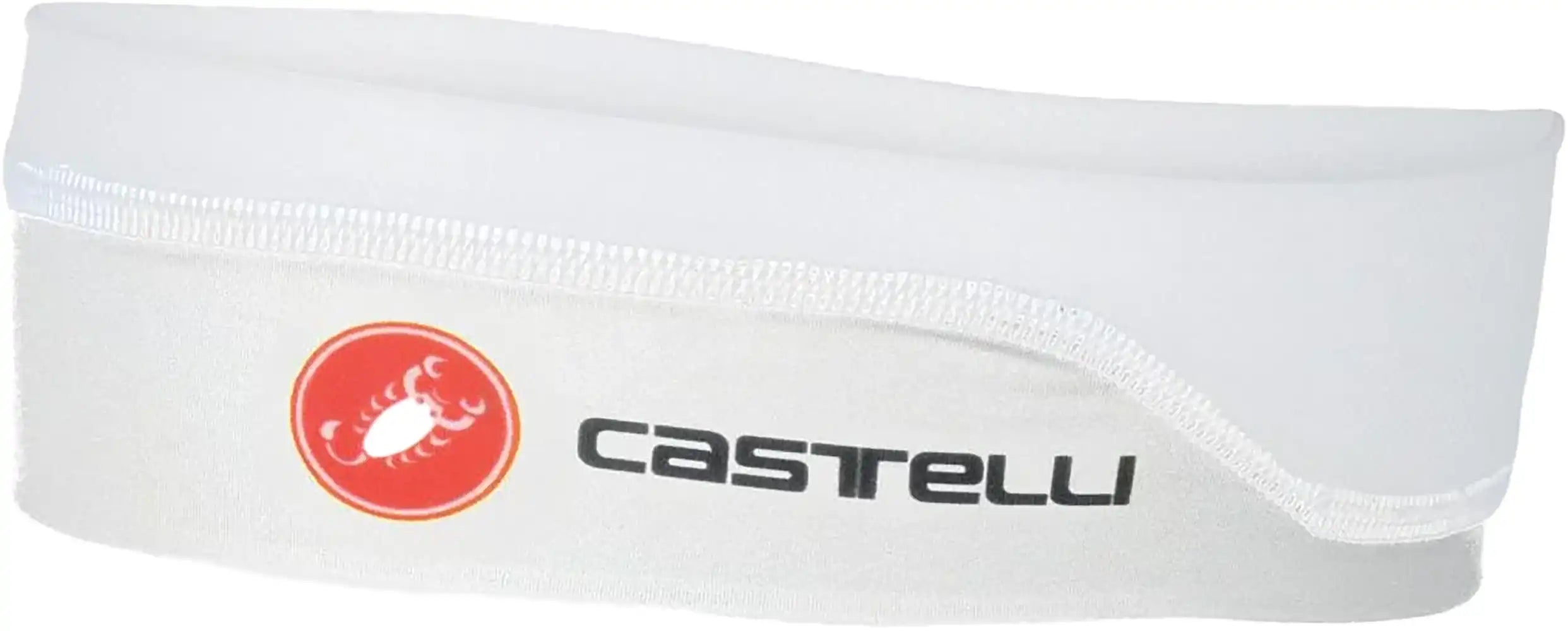 Castelli Summer Headband, breathable clothing accessory, shown in black with logo detail, designed for athletic and casual wear.