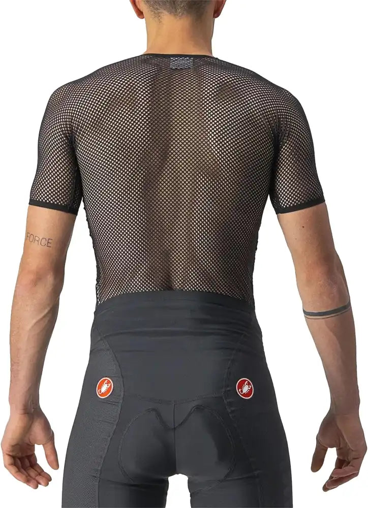 Castelli Core Mesh 3 SS men's baselayer shirt featuring lightweight, breathable mesh fabric for athletic performance.