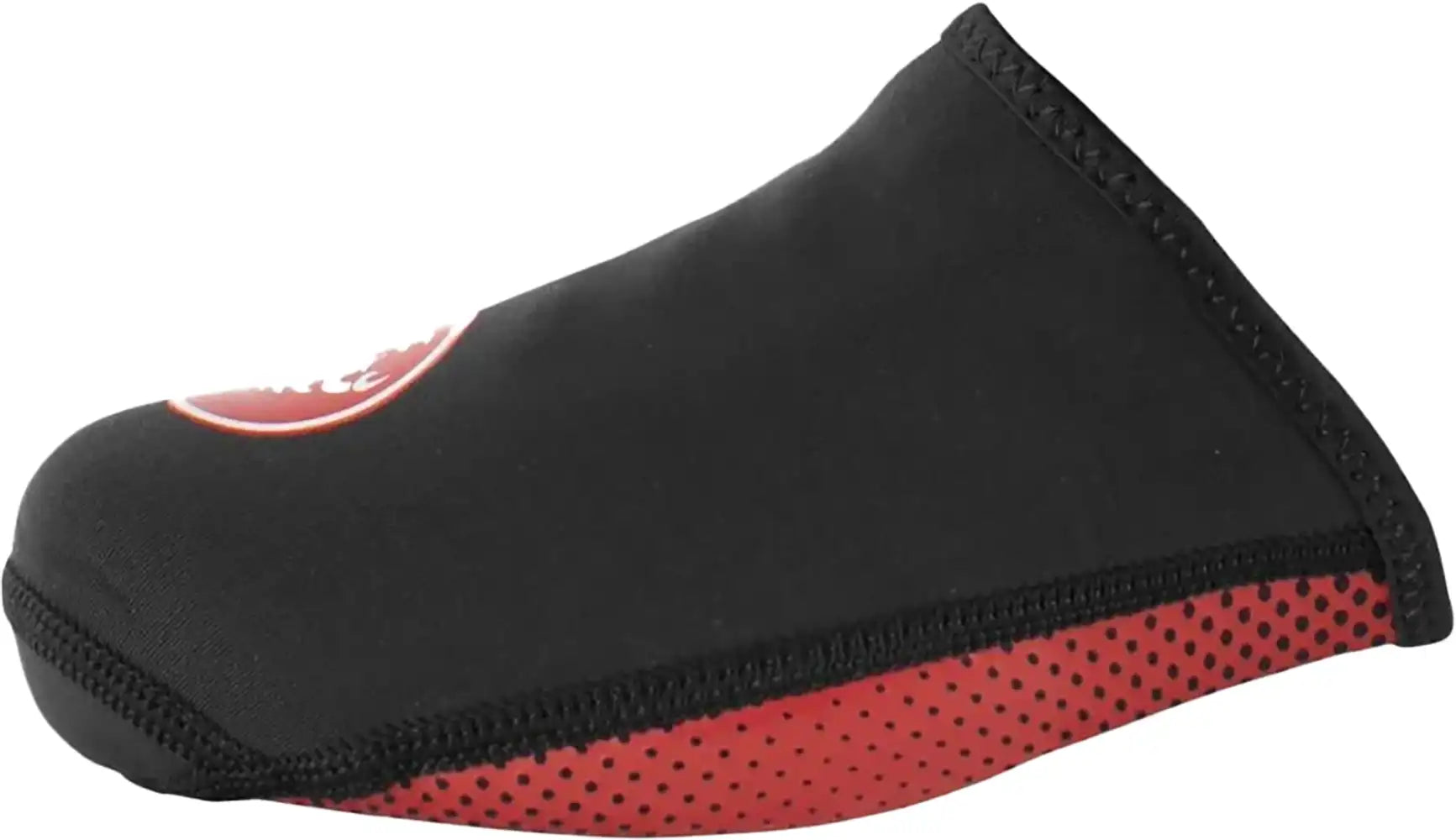 Castelli Toe Thingy 2 toe covers, lightweight cycling accessories, shown in black fabric, designed to keep toes warm during rides.
