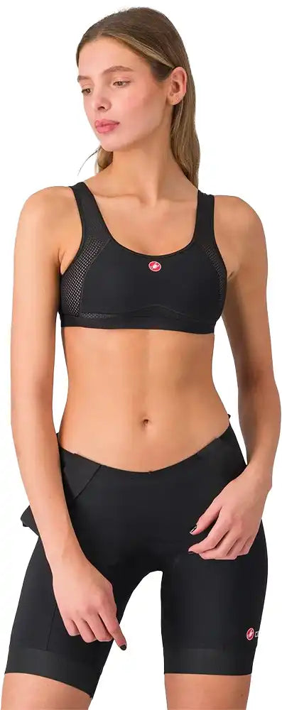 Castelli Rosso Corsa bra, stylish and comfortable women's clothing with breathable fabric and supportive design.