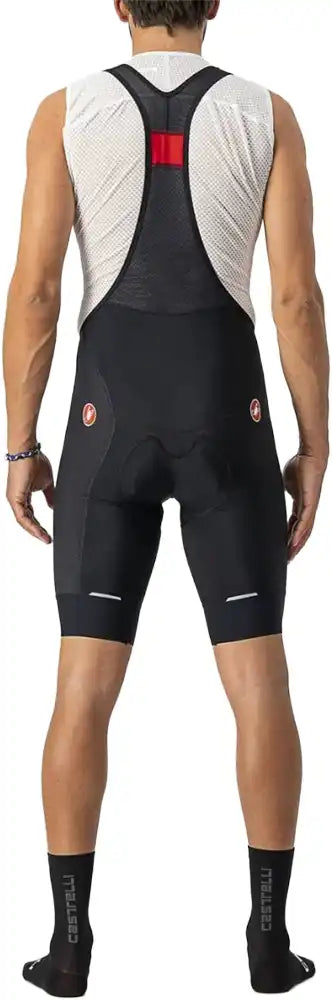 Castelli Competizione men's bib knicks featuring breathable fabric, chamois padding, and adjustable straps for cycling comfort.