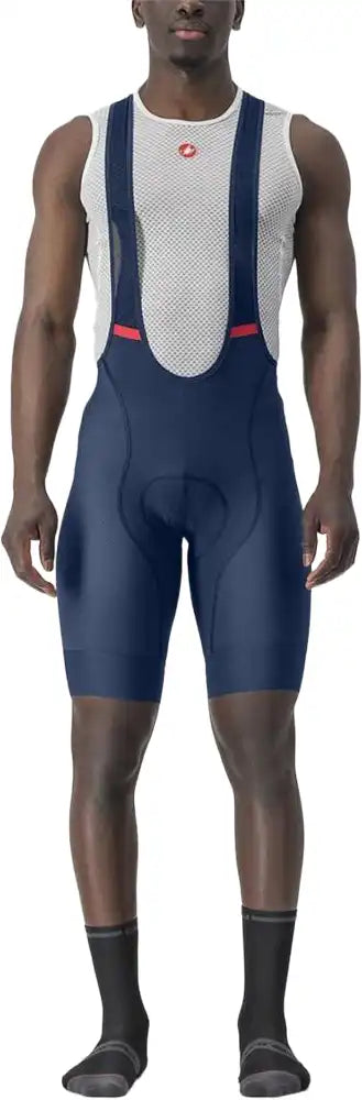 Castelli Competizione men's bib knicks featuring tight-fitting cycling shorts with bib straps and performance fabric for cycling comfort.