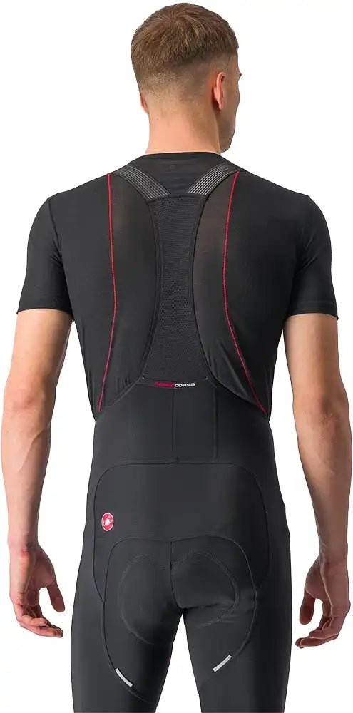 Castelli Prosecco Tech SS men's cycling base layer, lightweight moisture-wicking clothing with short sleeves and breathable fabric.