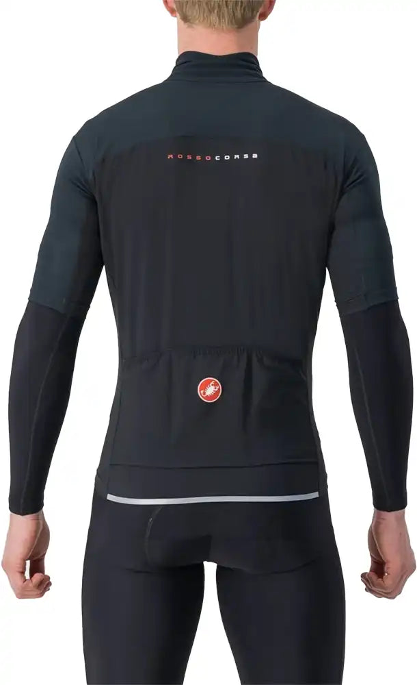 Castelli Perfetto RoS 2 SS men's wind jersey, lightweight cycling clothing with breathable fabric and reflective details.