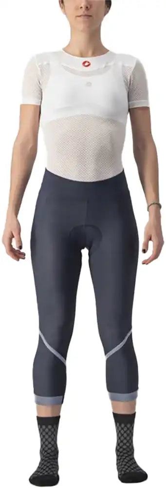 Castelli Velocissima Thermal Women's Tights, close-up of black cycling tights designed for warmth and comfort.