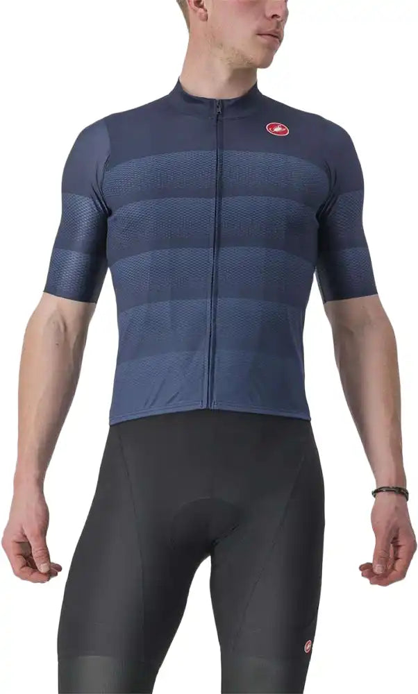 Castelli Livelli SS men's cycling jersey in lightweight fabric with short sleeves and a vibrant design.