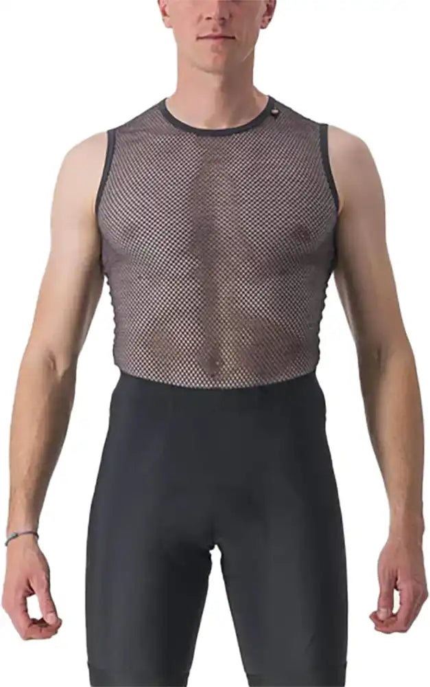 Castelli Miracolo Wool SL men's baselayer, close-up of lightweight, breathable wool clothing designed for cycling and outdoor activities.