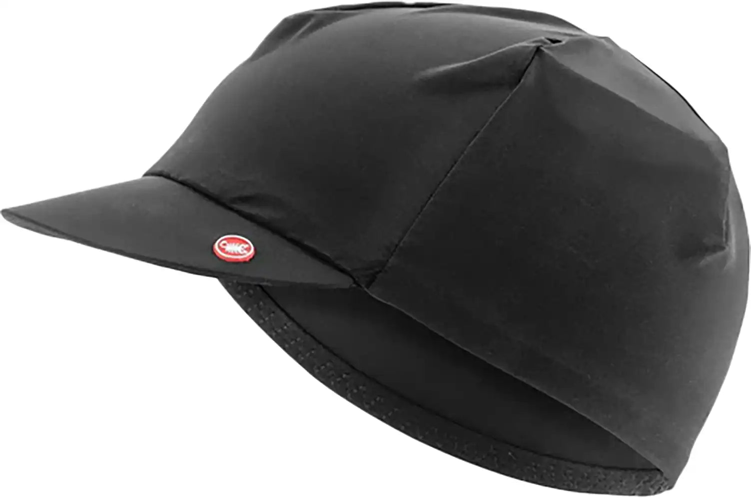 Castelli Premio 2 cycling cap in black with red accents, lightweight clothing accessory for cycling performance.