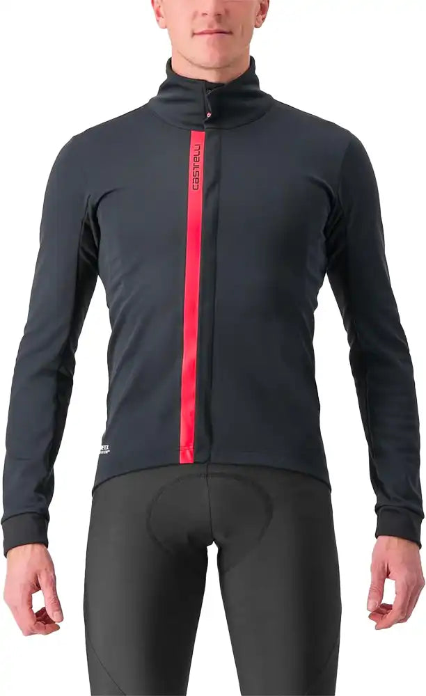 Castelli Entrata men's jacket, lightweight cycling clothing with a sleek design and full front zip, suitable for active outdoor wear.