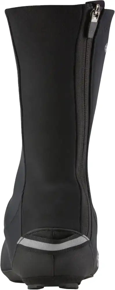 Castelli Espresso shoecovers in black, made of weather-resistant fabric, designed to protect cycling shoes from rain and wind.