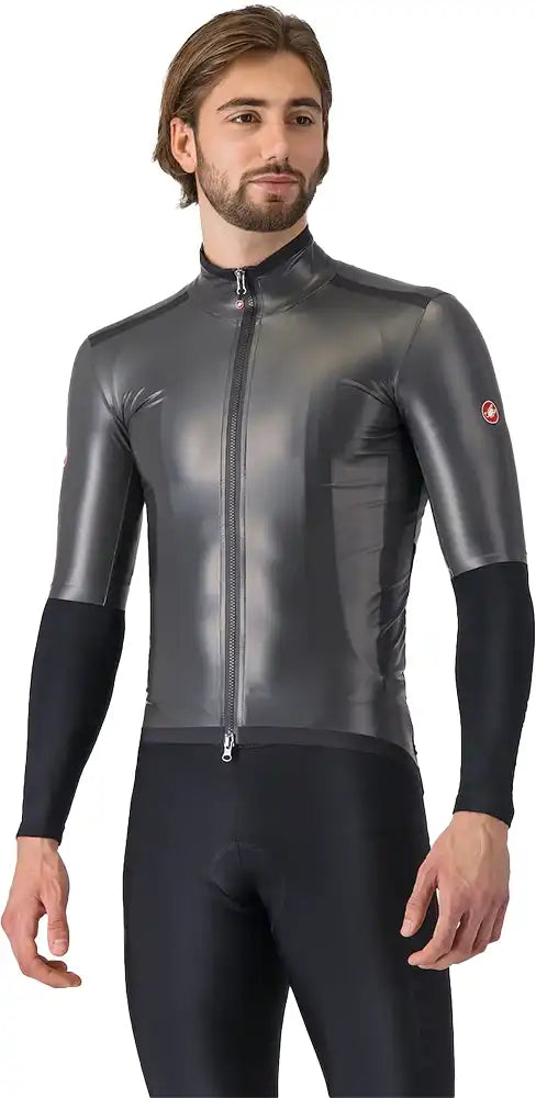 Castelli Gabba R men's vest, lightweight cycling clothing with a sleek design, shown in black with subtle branding.