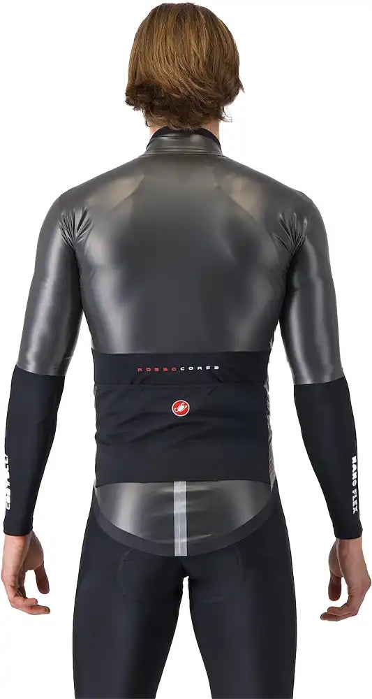 Castelli Gabba R men's cycling vest in black, lightweight windproof and water-resistant clothing for outdoor riding.
