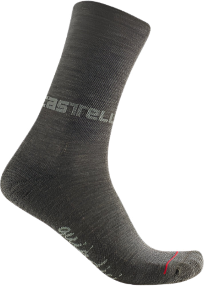 Castelli Quindici Soft Merino women's winter socks, warm and cozy clothing, featuring soft merino wool for cold weather comfort.
