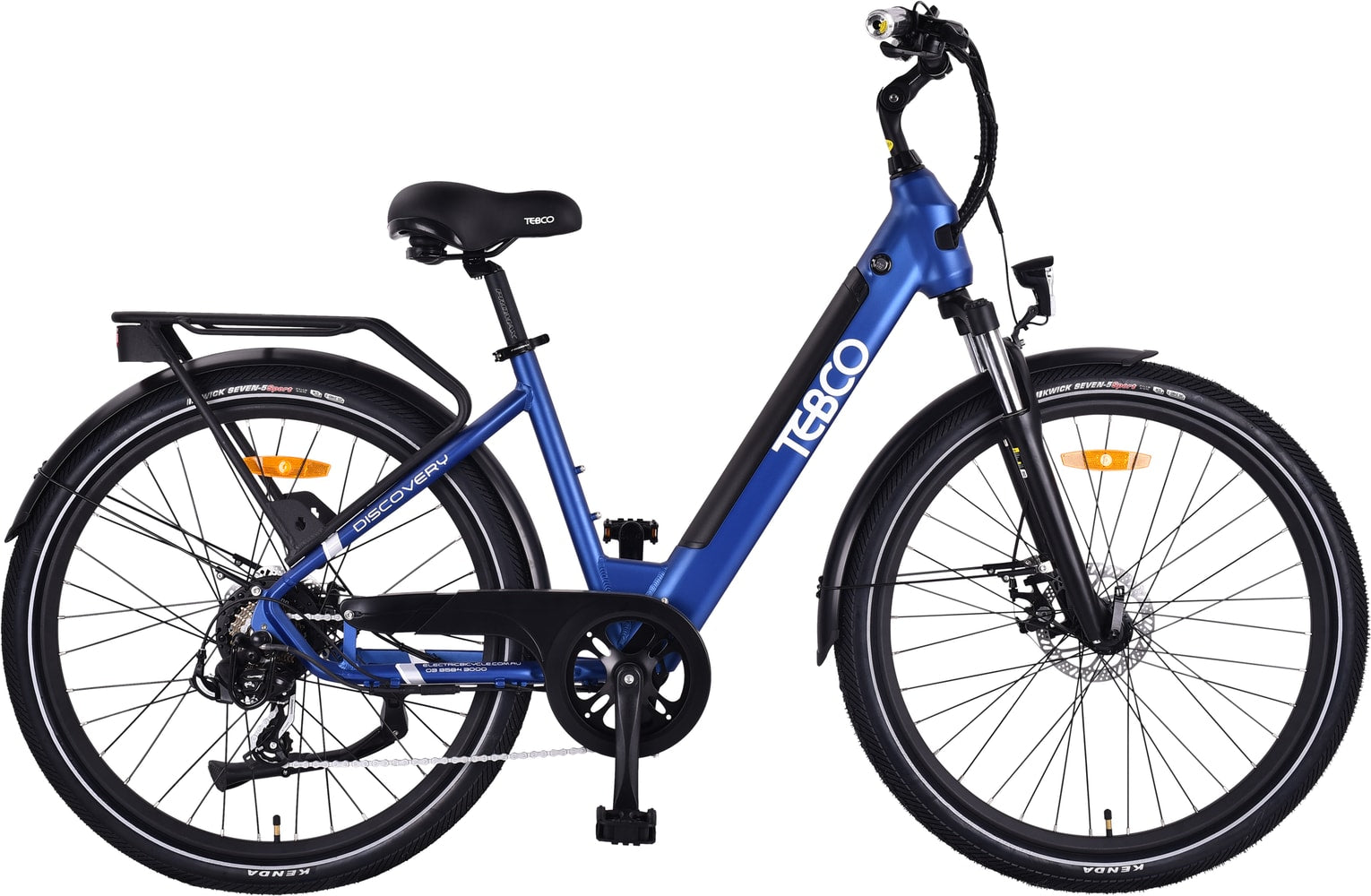 TEBCO 2026 E-Bike Discovery with sleek frame and electric motor, ready for outdoor adventure and city riding.