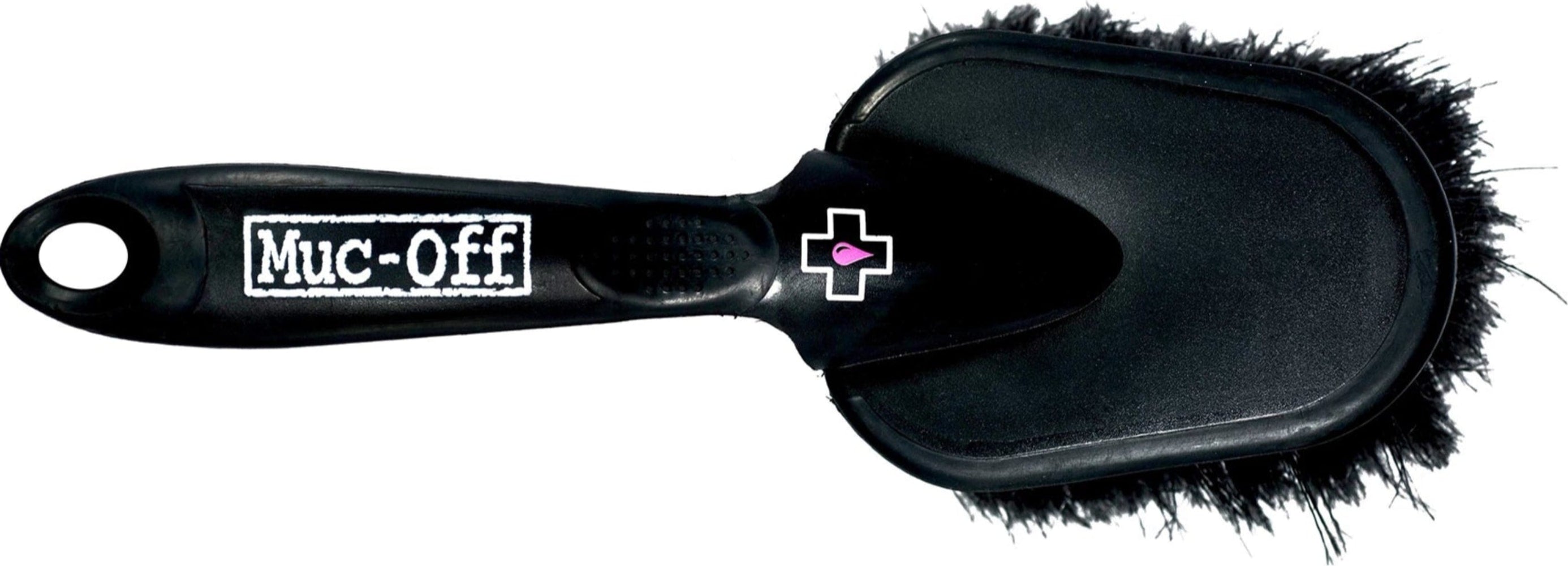 Muc-Off Soft Washing Brush accessory with soft bristles for gentle cleaning of bicycles and automotive surfaces.