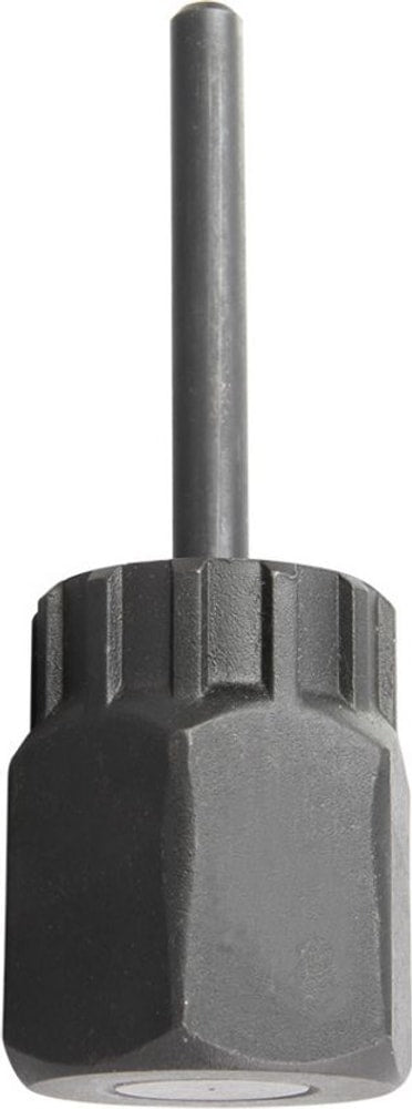 Shimano LR15 lockring and cassette tool for bike wheel maintenance, featuring a durable metal design and ergonomic grip.