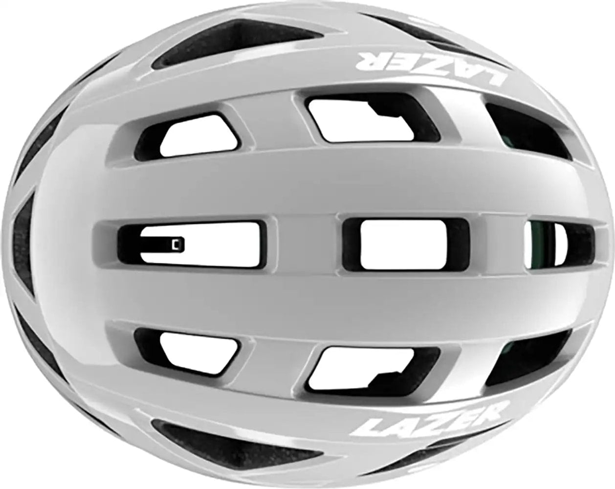 Lazer Tonic Kineticore road helmet with adjustable straps and aerodynamic design, shown from side angle.
