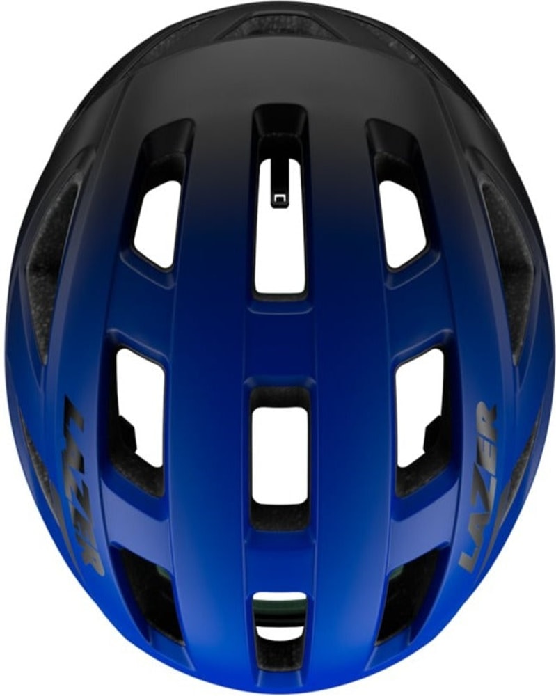 Lazer Tonic Kineticore road helmet in sleek black design with ventilation vents and adjustable straps.