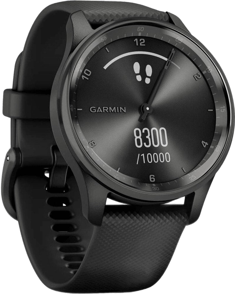 Garmin Vivomove Trend watch accessory with a sleek design, featuring a digital display and stylish band.
