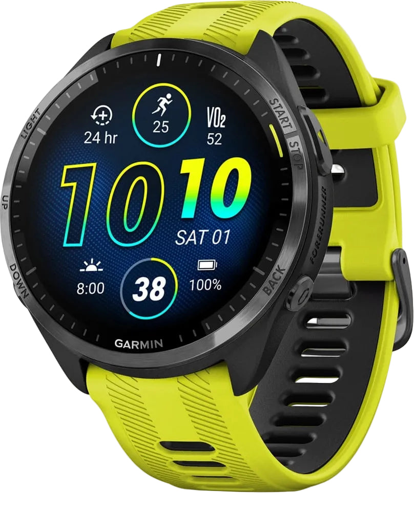Garmin Forerunner 965 GPS watch accessory with screen protector and charging cable, designed for Garmin fitness watches.